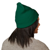DSC Embroidered Retro Sunset Beanie — Cuffed Knit Hat