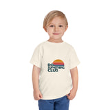 Toddler Tee — "Do Something Club" Retro Sunset Graphic
